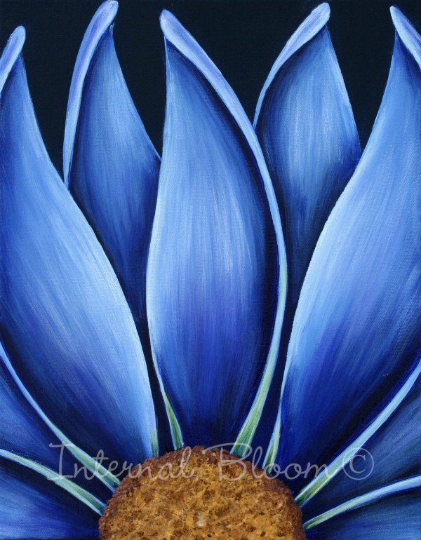 Blue Daisy by Denise Cassidy Wood