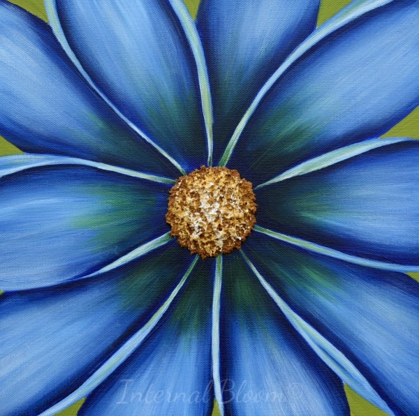 Blue Daisy  by Denise Cassidy Wood