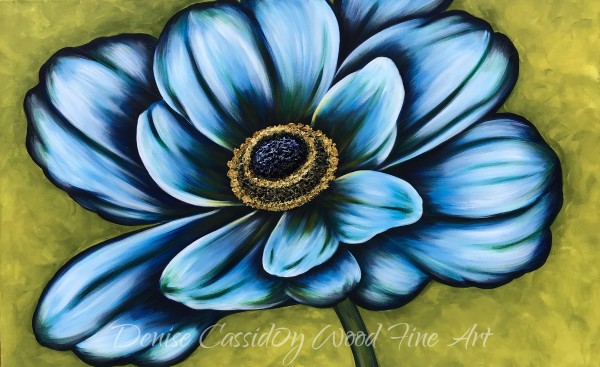 Blue Cosmos #585 by Denise Cassidy Wood
