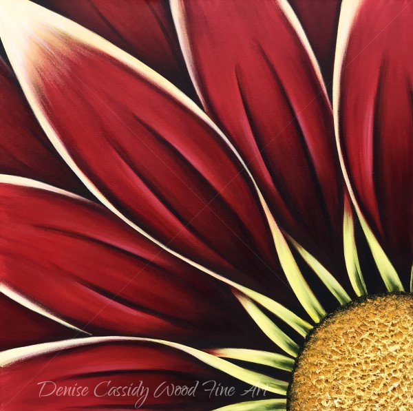 Red Daisy #605 by Denise Cassidy Wood