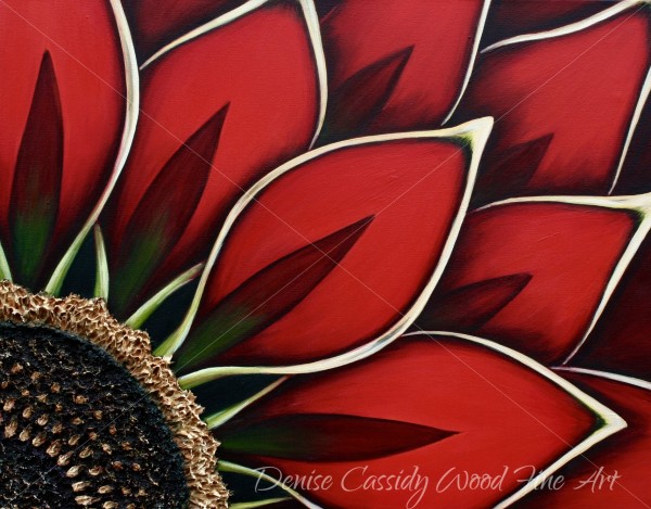 Red Dahlia II by Denise Cassidy Wood