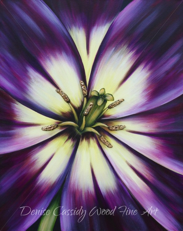 Plum Tulip by Denise Cassidy Wood