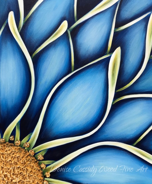 Blue Dahlia #611 by Denise Cassidy Wood