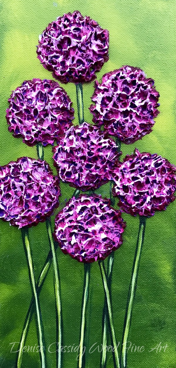 Flowering Chives #621 by Denise Cassidy Wood