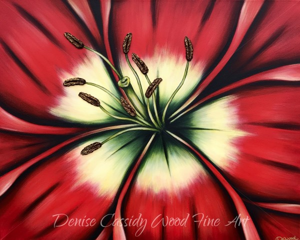 Red Lily #619 by Denise Cassidy Wood