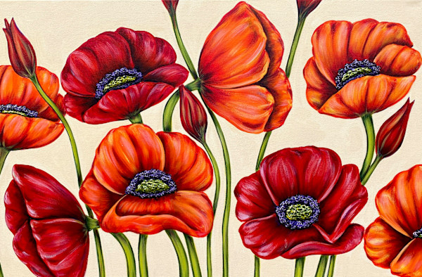 Poppy Party #1384 by Denise Cassidy Wood
