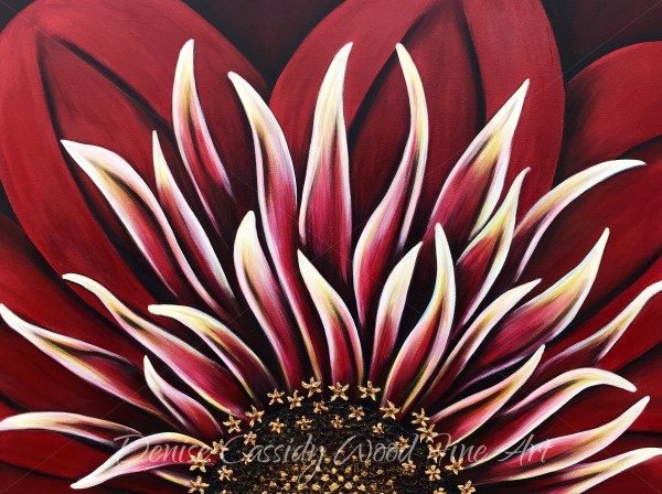 Red Zinnia #644 by Denise Cassidy Wood