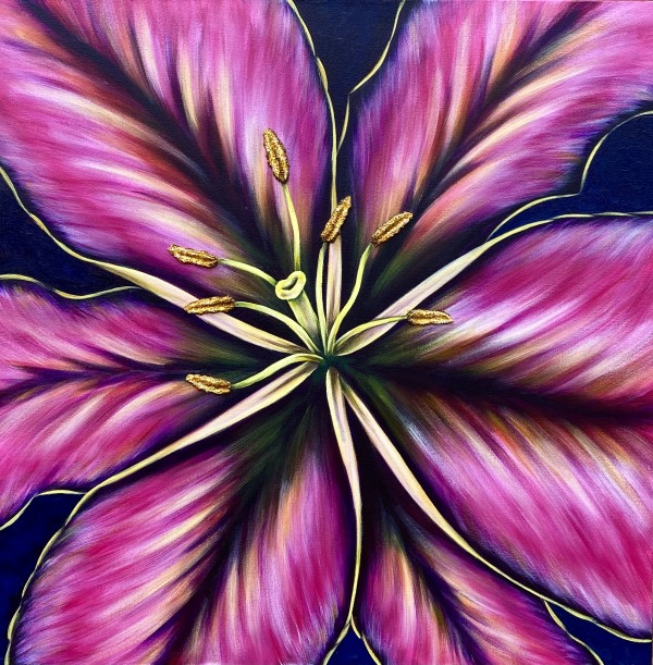 Pink Lily #642 by Denise Cassidy Wood