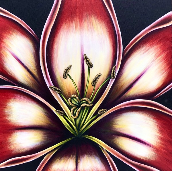Crimson Lily #968 by Denise Cassidy Wood