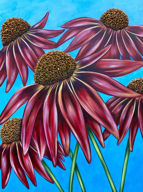Wild Berry Echinacea by Denise Cassidy Wood