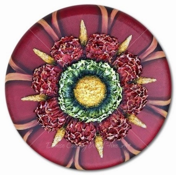 Md. Red Mandala #743 by Denise Cassidy Wood