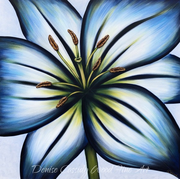 Blue Lily #610 by Denise Cassidy Wood