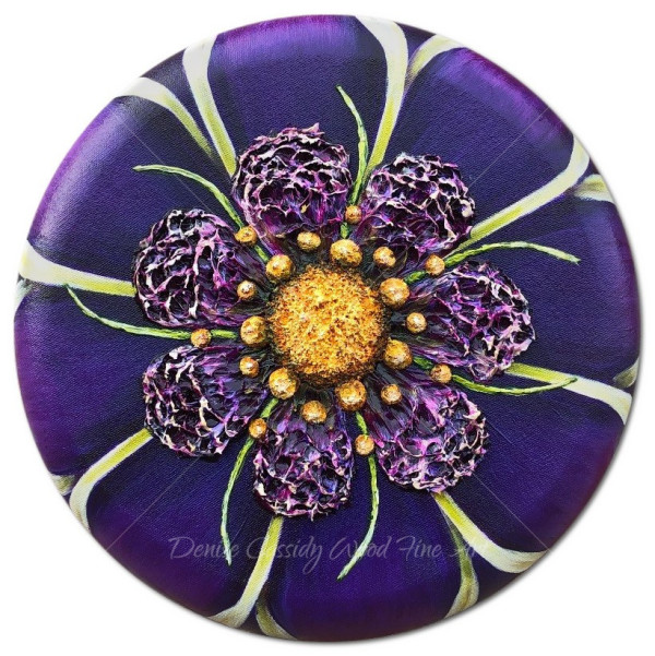 Md. Purple Mandala #738 by Denise Cassidy Wood