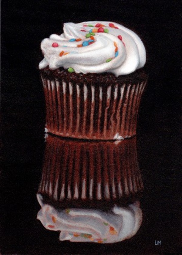 Cupcake SOLD by Linda Merchant Pearce