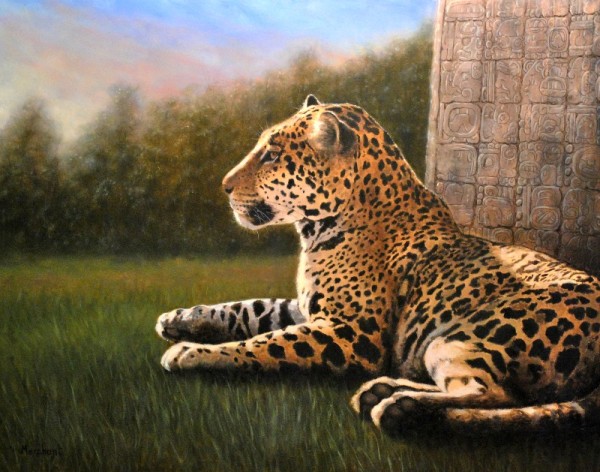 Glyph - Jaguar AVAILABLE by Linda Merchant Pearce