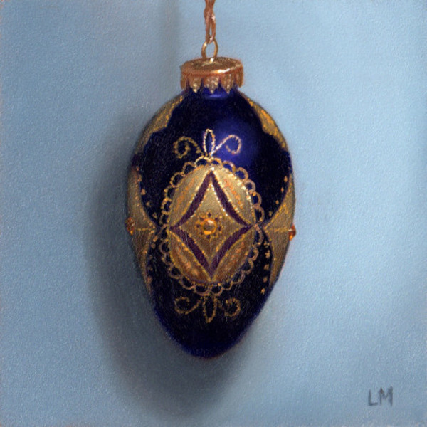 Purple Filigree Ornament SOLD by Linda Merchant Pearce