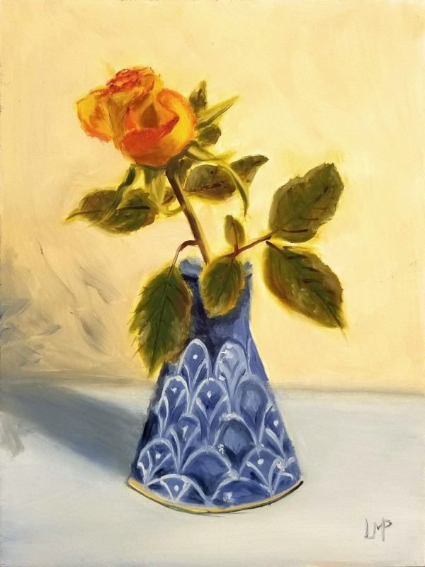 Rose Alla Prima SOLD by Linda Merchant Pearce