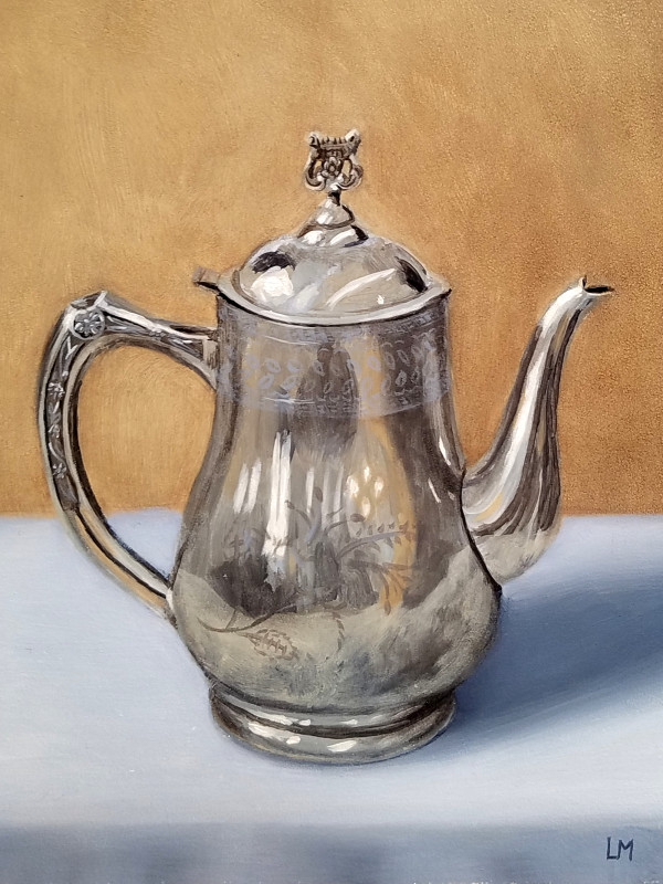 Silver Teapot SOLD by Linda Merchant Pearce