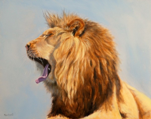 Bed Head - Lion AVAILABLE by Linda Merchant Pearce