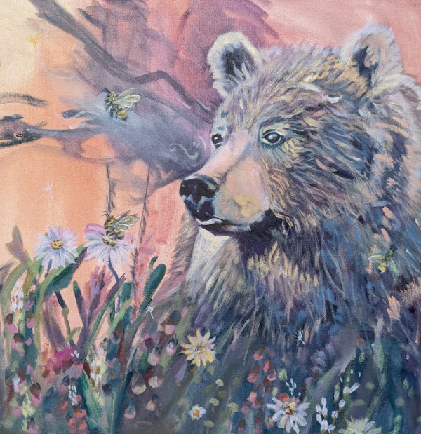 Bear and Bees by Sarah Andreas