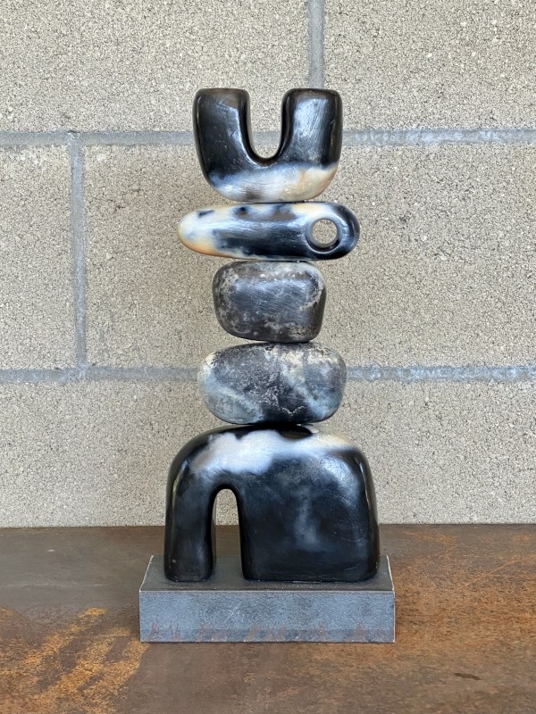Pit Fired Rune Stack by Carol Horst