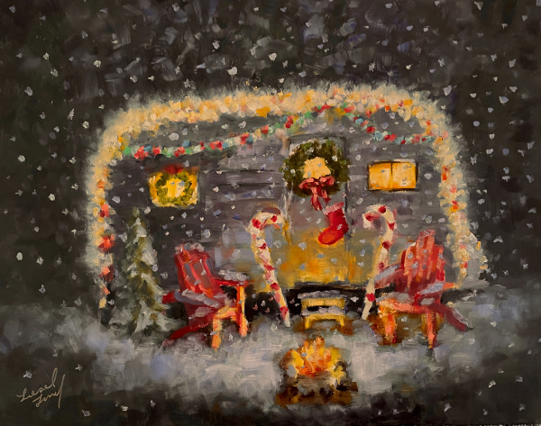 Cozy Christmas Camper by Liesel Lund