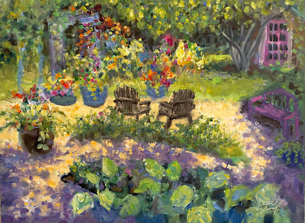 Sunny Afternoon in the Garden by Liesel Lund