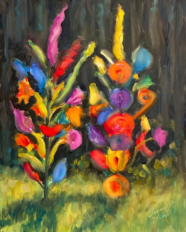 Art Glass in the Garden by Liesel Lund