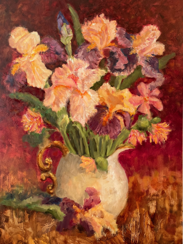 Joyful Irises by Liesel Lund