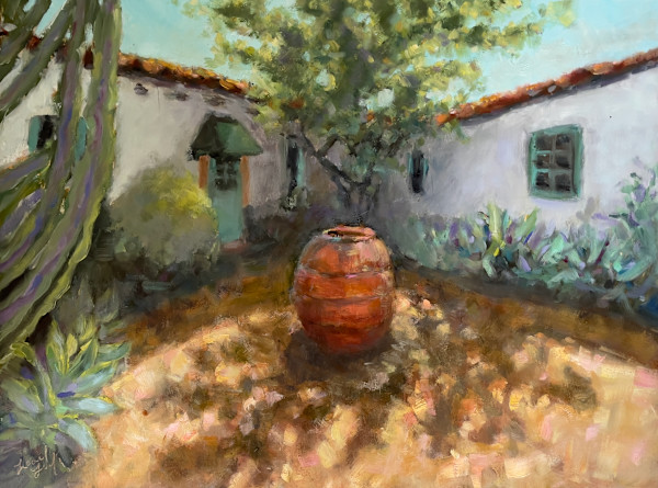 Santa Barbara Courtyard by Liesel Lund, Image 4.