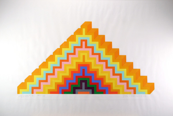 Ziggurat 5 (Hard Edge Pop Art Abstraction) by Joe Tilson