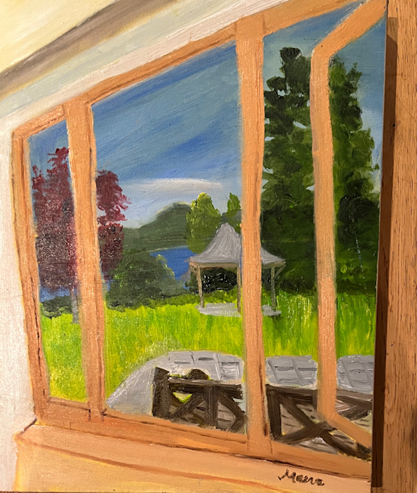 Through the Library Window by Maeva Lightheart
