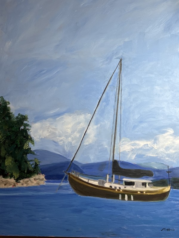 Sailboat Tranquility by Maeva Lightheart