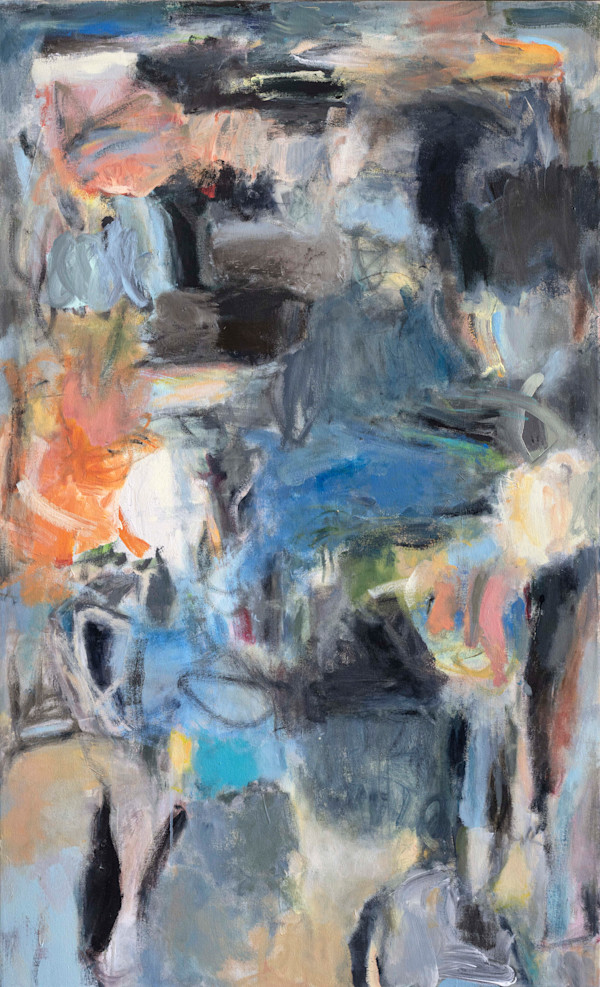 Cascade/Blue by Helen S Cohen
