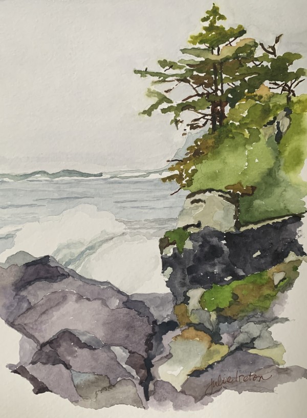 Blustery Morning in Ucluelet by Julie Ireton