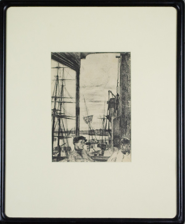Harbor Scene With Men by James Abbott Macneil Whistler