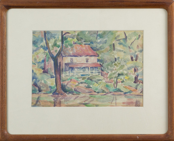 Rural Landscape With House by Frank Stamato