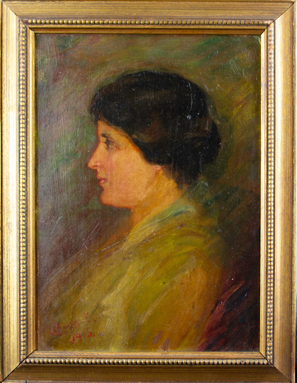Profile Portrait Of A Lady by A. Bonner