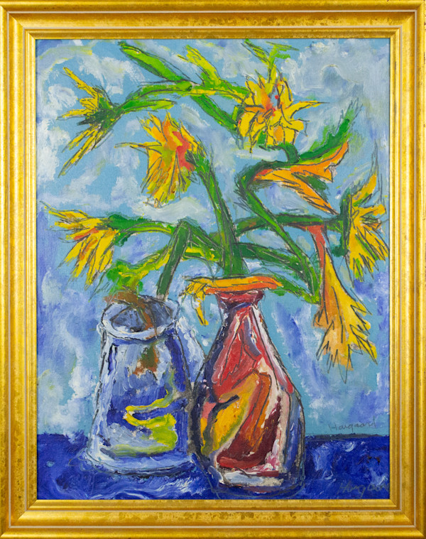 Flowers In Vase by John Haigaard