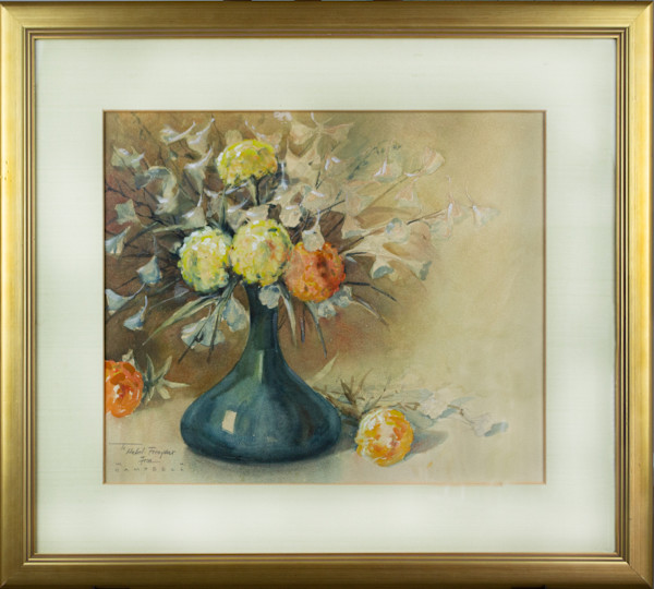 Still Life With Flowers In A Vase by William H. Campbell