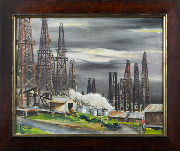Oil Rigs by Roy Henry Brown