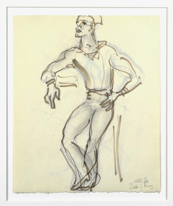 Sketch For Sailor's Fancy by Emlen Etting