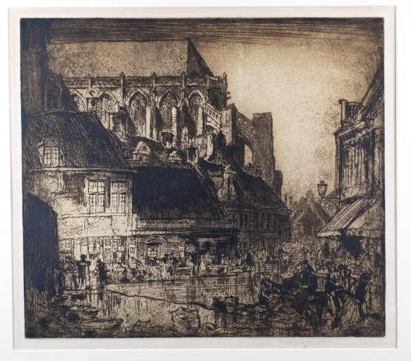 Apse Of St. Walburgh (Furnes, Belgium) by Sir Frank Brangwyn
