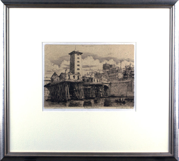 La Pompe Notre Dame, Paris by Charles Meryon