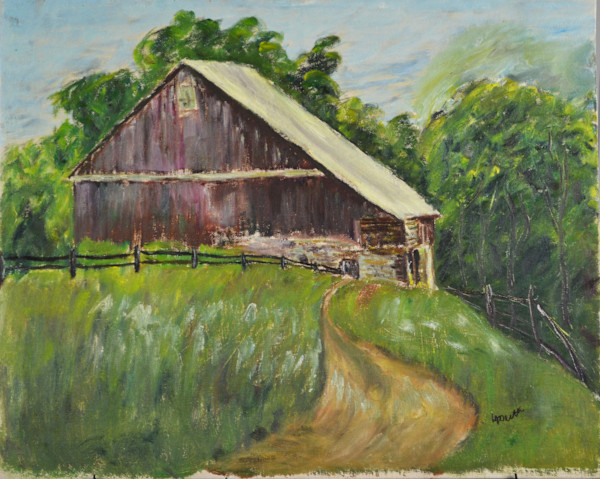 Landscape With Barn by Helen Barth
