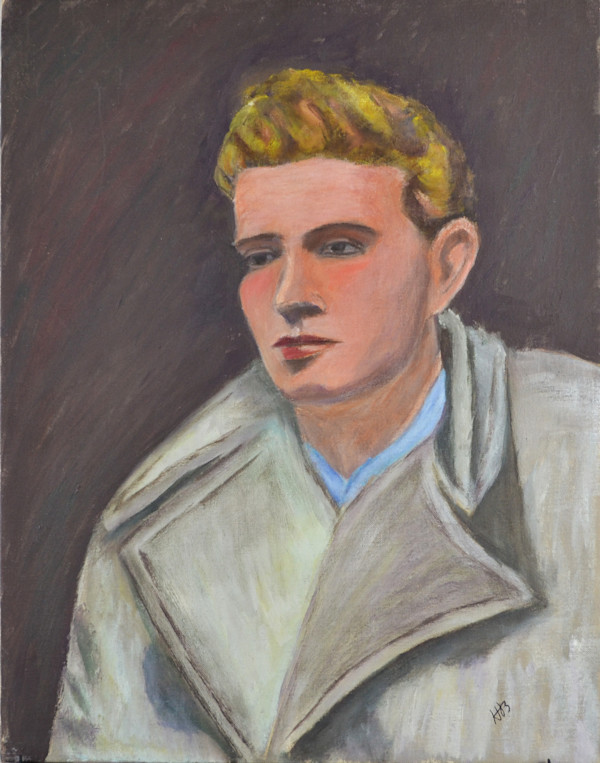 Portrait Of A Young Man With Coat by Helen Barth