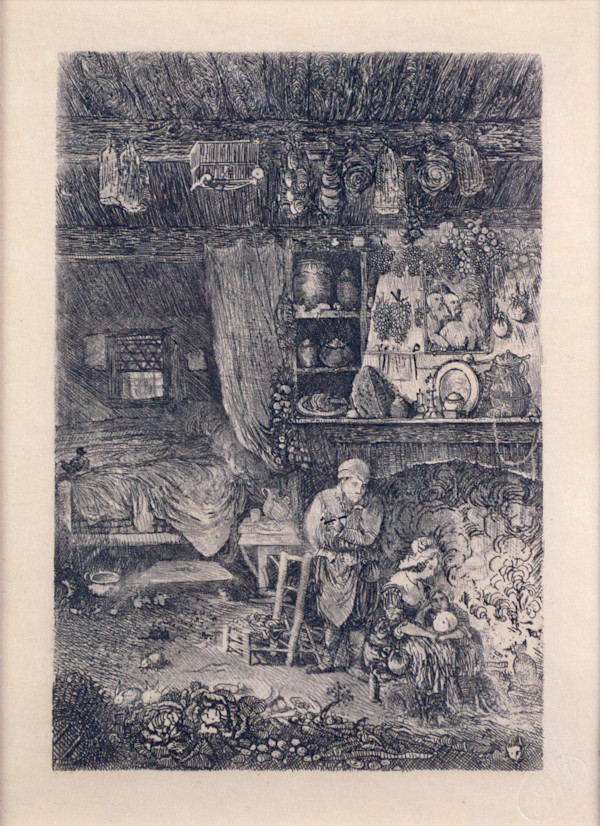 Interieur Flamand (Flemish Interior) by Rodolphe Bresdin