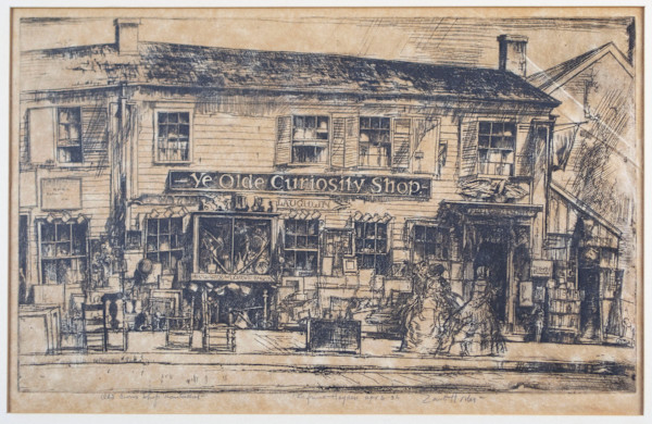 Old Curio Shop, Nantucket Circa 1936 by Earl Horter