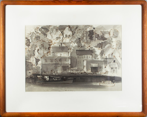 Dock Scene by Morris Atkinson Blackburn