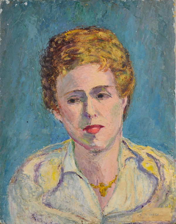 Portrait Of A Woman With A Necklace by Helen Barth